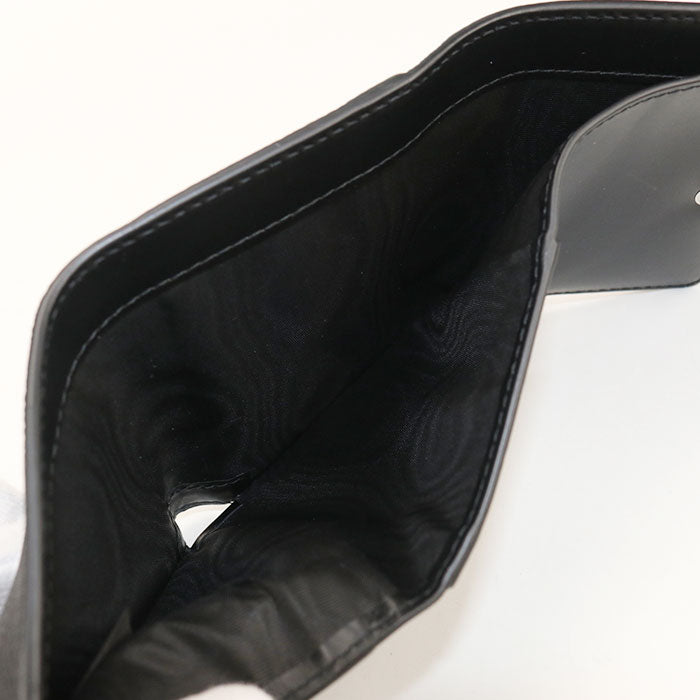 Maison Margiela Calf Leather Tri-fold Compact Wallet - Black