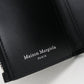 Maison Margiela Calf Leather Tri-fold Compact Wallet - Black