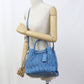 MIUMIU Matelasse Leather Handbag/Shoulder Bag - Blue
