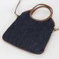 MIUMIU Ivy Mini Denim Handbag/Shoulder Bag - Navy
