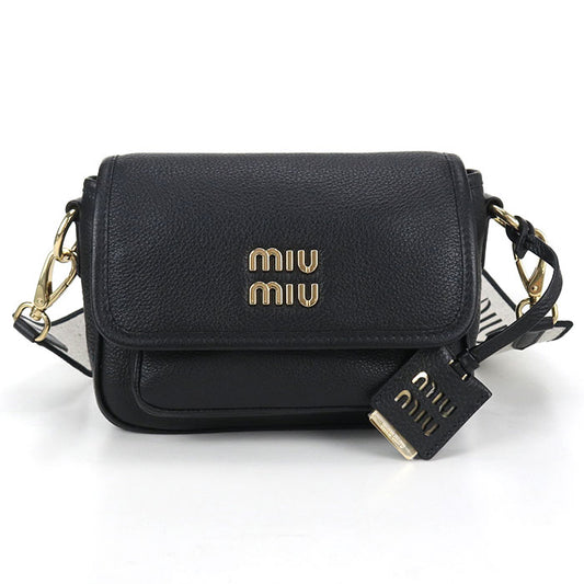 MIUMIU Calfskin Shoulder Bag - Black