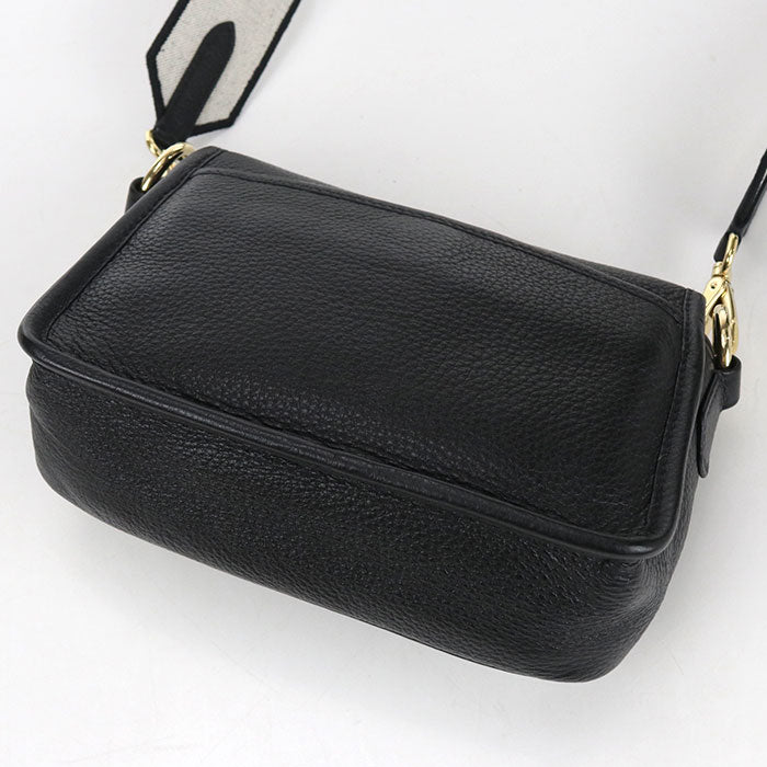 MIUMIU カーフ ショルダーバッグ - ブラック