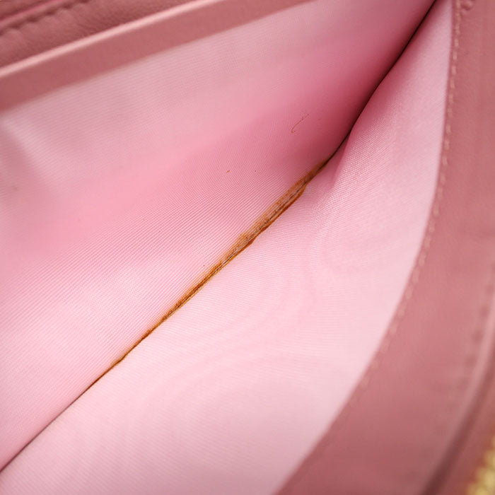 MIUMIU Matelassé Lambskin Long Wallet - Pink