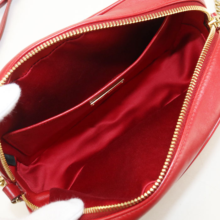 MIUMIU Matelassé Quilted Leather Chain Shoulder Bag - Red