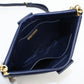 MIUMIU Studded Calfskin Clutch Bag with Chain Shoulder Bag - Navy