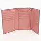 Miu Miu Madras Leather Tri-Fold Compact Wallet - Pink