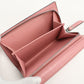 Miu Miu Madras Leather Tri-Fold Compact Wallet - Pink