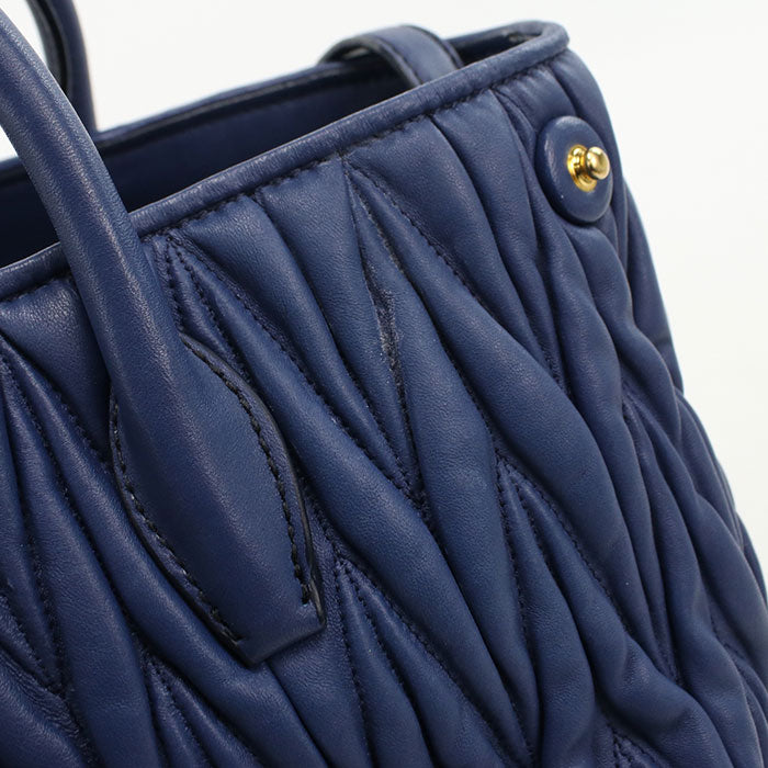 MIUMIU(OUTLET)【ミュウミュウ アウトレット】 2WAY マテラッセ トートバッグ/ラムスキン レディース