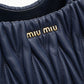 MiuMiu マテラッセ ナッパレザー ハンドバッグ ショルダーバッグ - ネイビー