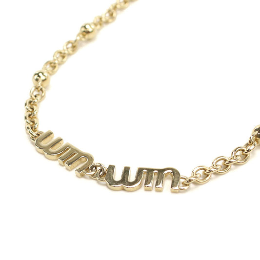 Miu Miu ダブルロゴ ネックレス - メタル