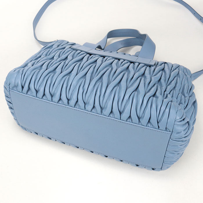 MIUMIU(OUTLET)【ミュウミュウ アウトレット】 2WAY マテラッセ トートバッグ ラムスキン レディース