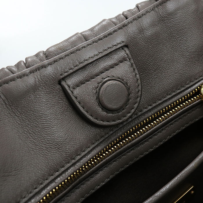 MIUMIU(OUTLET)【ミュウミュウ アウトレット】 5BG061 N88 F0572 2WAY マテラッセ トートバッグ ラムスキン レディース