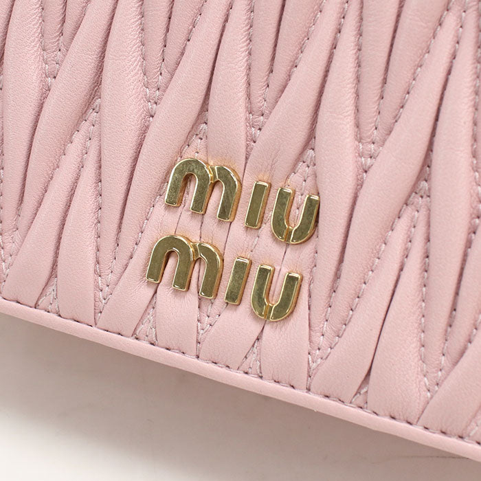 MIUMIU(OUTLET)【ミュウミュウ アウトレット】 5BP065 チェーン マテラッセ ショルダーバッグ/ラムスキン レディース