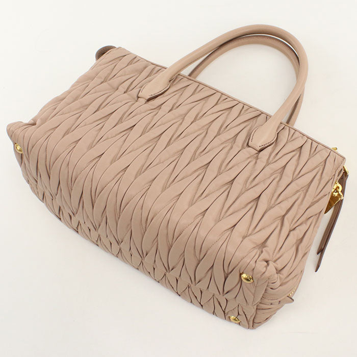MIUMIU(OUTLET)【ミュウミュウ アウトレット】 2WAY マテラッセ ハンドバッグ/ラムスキン レディース