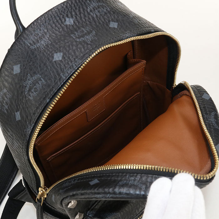 MCM PVC Backpack - Black