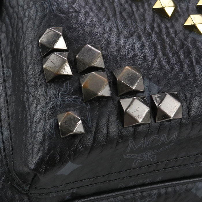 MCM PVC Backpack - Black