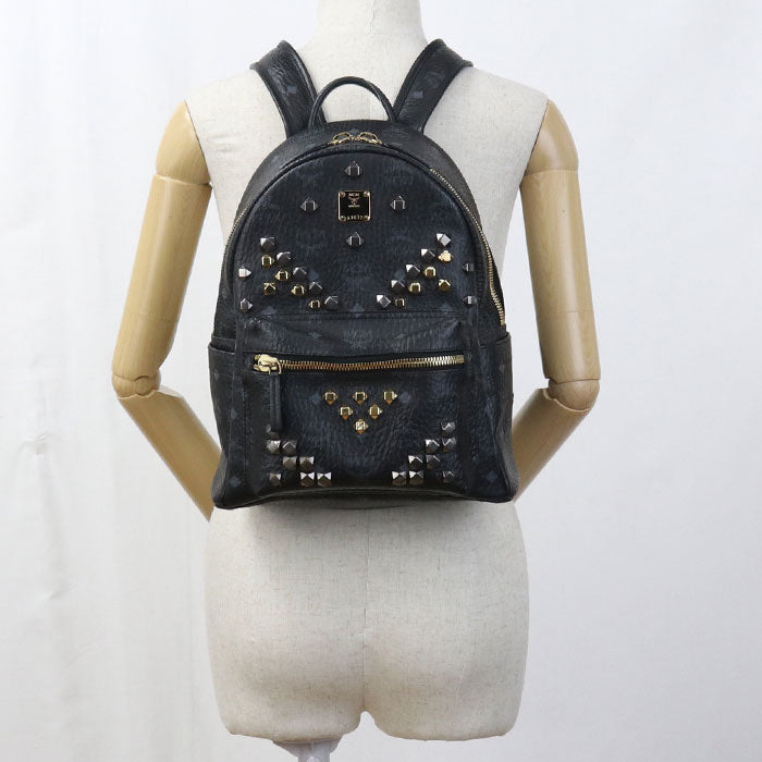 MCM PVC Backpack - Black