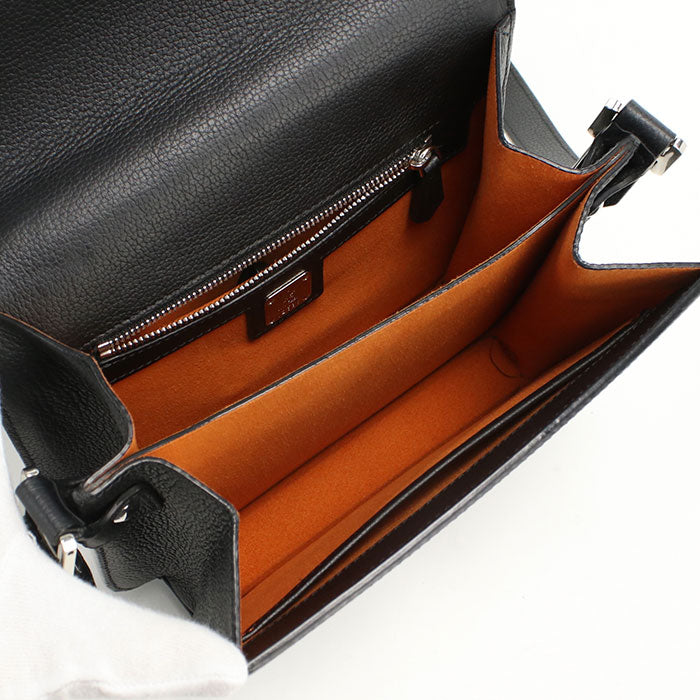 MCM Patricia Studded Leather Shoulder Bag - Black