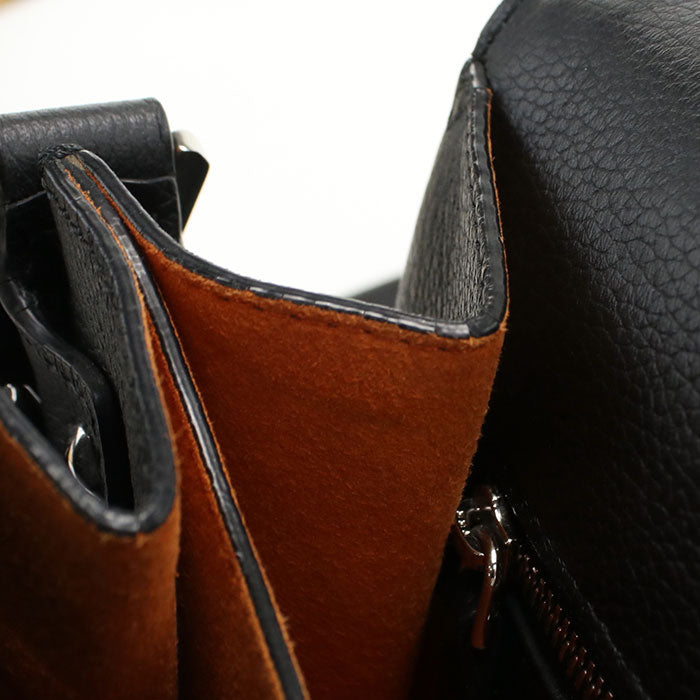 MCM Patricia Studded Leather Shoulder Bag - Black