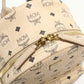 MCM Side Studs Visetos Coated Canvas Backpack - Beige