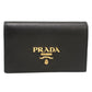 PRADA Saffiano Leather Card Case - Black