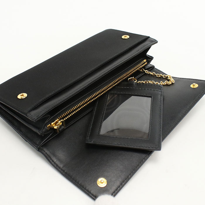 PRADA サフィアーノ カーフスキン 長財布 ロングウォレット - ブラック