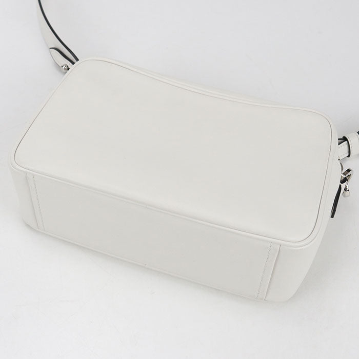 PRADA Monkey Print Calfskin Shoulder Bag - White