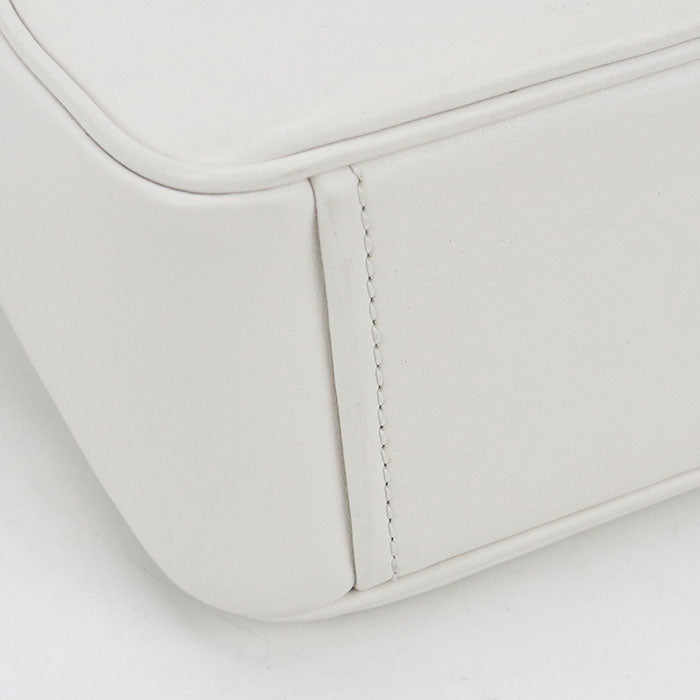 PRADA Monkey Print Calfskin Shoulder Bag - White