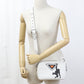 PRADA Monkey Print Calfskin Shoulder Bag - White
