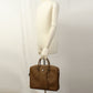 PRADA Briefcase Saffiano Leather Handbag Shoulder Bag - Brown