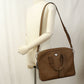 PRADA Briefcase Saffiano Leather Handbag Shoulder Bag - Brown