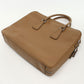 PRADA Briefcase Saffiano Leather Handbag Shoulder Bag - Brown