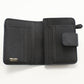 PRADA Saffiano Leather Bi-fold Compact Wallet - Black