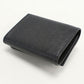 PRADA Saffiano Triangle Calfskin Tri-fold Compact Wallet - Black