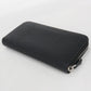 PRADA Saffiano Leather Round Zip Long Wallet - Black