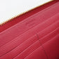 PRADA Saffiano Zip-Around Leather Long Wallet - Pink