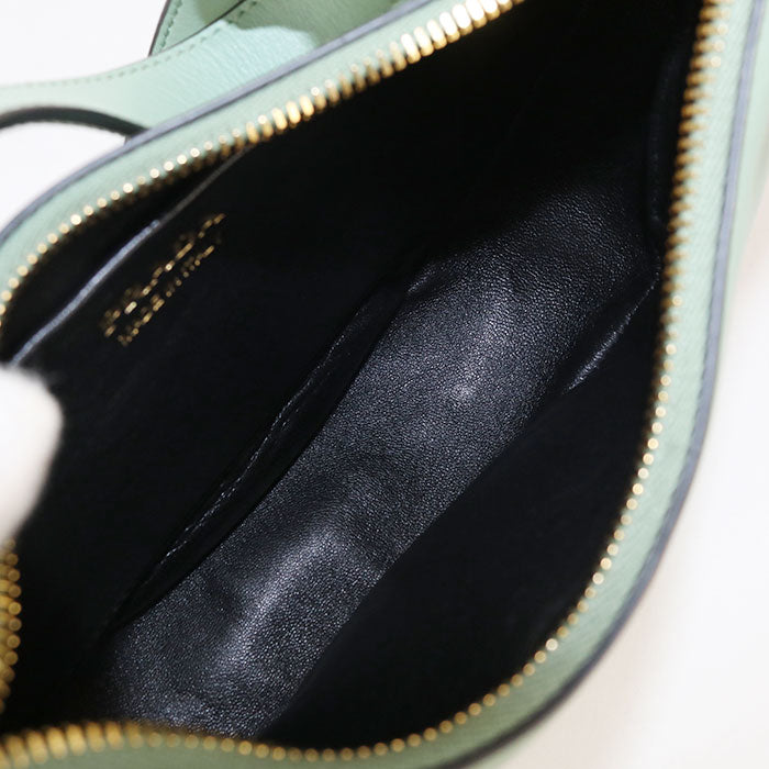 PRADA Leather Handbag/Shoulder Bag - Green