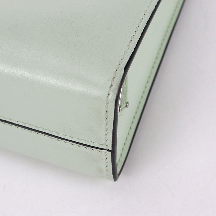 PRADA Leather Handbag/Shoulder Bag - Green