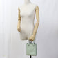 PRADA Leather Handbag/Shoulder Bag - Green