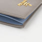 PRADA Saffiano Leather Bi-fold Compact Wallet - Grey