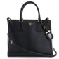 PRADA ガレリア サフィアーノ レザー トートバッグ ショルダーバッグ - ブラック
