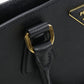 PRADA ガレリア サフィアーノ レザー トートバッグ ショルダーバッグ - ブラック