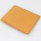 PRADA Saffiano Triangle Saffiano Leather Card Case - Orange