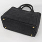 PRADA カナパ デニム トートバッグ ショルダーバッグ - ブラック