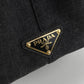 PRADA カナパ デニム トートバッグ ショルダーバッグ - ブラック