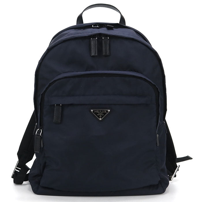 PRADA Re-Nylon Saffiano Leather Backpack - Black