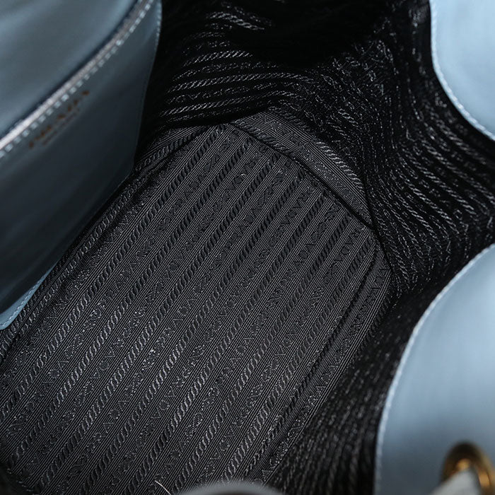 PRADA サフィアーノレザー カーフレザー バケットバッグ ハンドバッグ ショルダーバッグ - ブルー