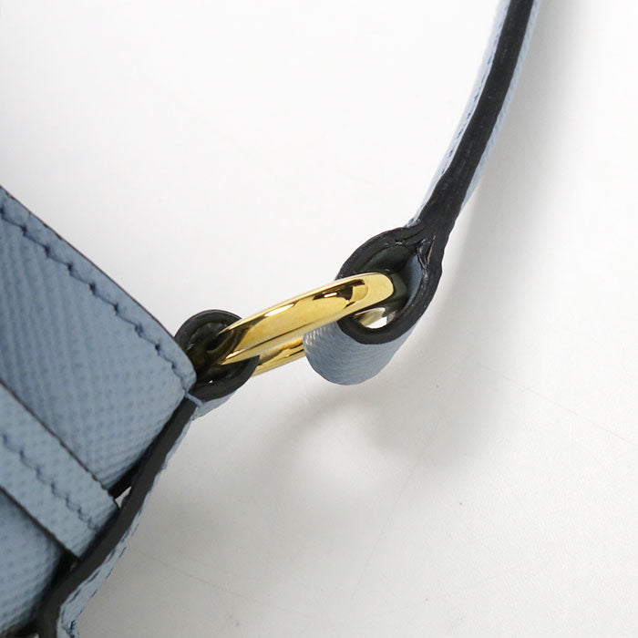 PRADA サフィアーノレザー カーフレザー バケットバッグ ハンドバッグ ショルダーバッグ - ブルー