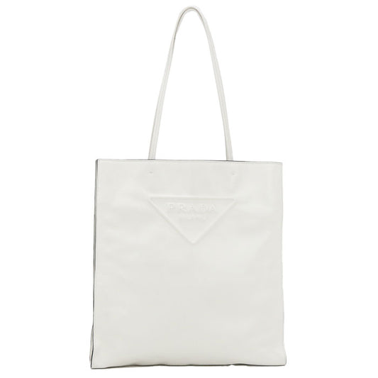 PRADA 1BG429 トライアングルロゴ トートバッグ レザー レディース