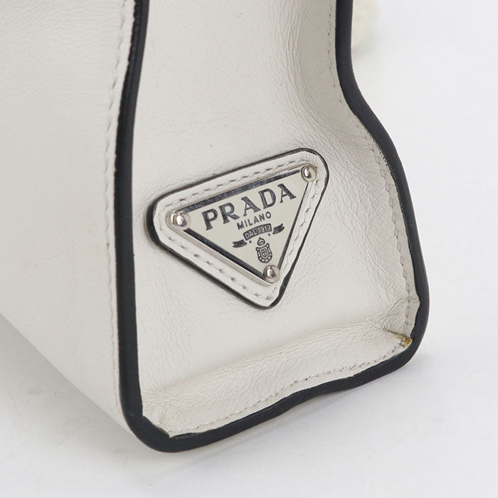PRADA【プラダ】 1BG429 トライアングルロゴ トートバッグ レザー レディース